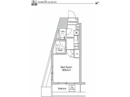 プライムアーバン大崎(1K/8階)の間取り写真