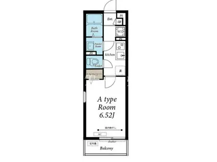 リブリ・VERDE(1K/1階)の間取り写真