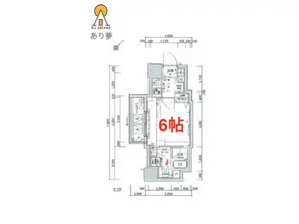 リヴシティ横濱関内(1K/10階)の間取り写真