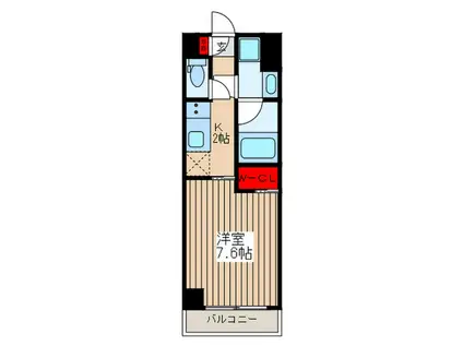 ZOOM秋葉原イースト(1K/3階)の間取り写真