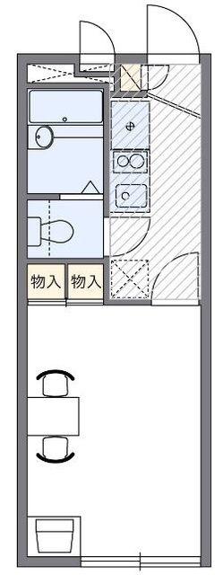 レオパレス都筑(1K/2階)の間取り写真