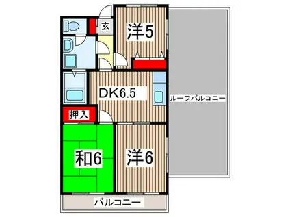 ラ・ルミエール(3DK/3階)の間取り写真