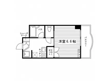 セントアトラス(1K/3階)の間取り写真