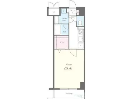 SOLEIL 神楽坂(1K/3階)の間取り写真