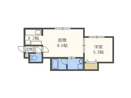 VILLA・POPOLOIII(1LDK/2階)の間取り写真