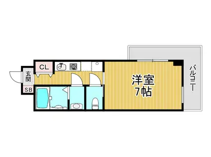 LAKIAAPARTMENT武庫之荘(1K/2階)の間取り写真