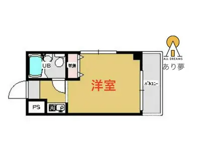 東光レジデンス阪東橋(ワンルーム/3階)の間取り写真