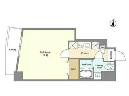 アルファコート梅島(1K/5階)の間取り写真