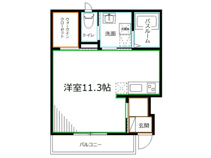 EL・GARDEN(1LDK/1階)の間取り写真