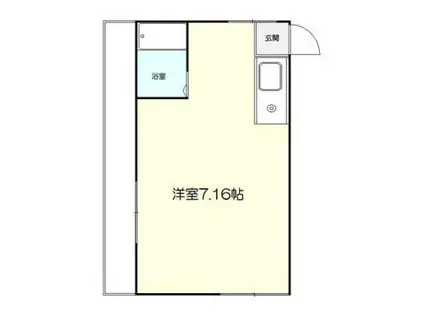 プラスリノ高円寺(ワンルーム/2階)の間取り写真