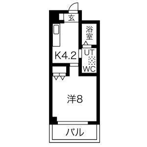 PICASSO(1K/5階)の間取り写真