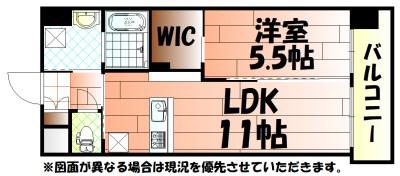 メディプラカーサ(1LDK/7階)の間取り写真