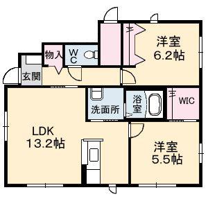 プチ・メゾンII(2LDK/1階)の間取り写真