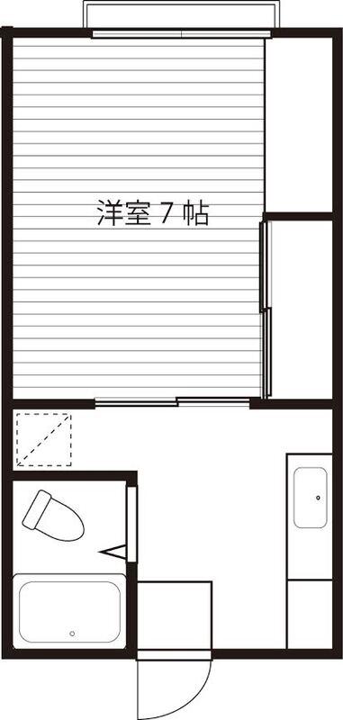 コーポエル(1K/2階)の間取り写真