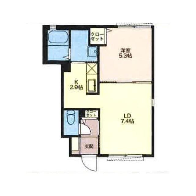 ディアス-J参番館(1LDK/2階)の間取り写真