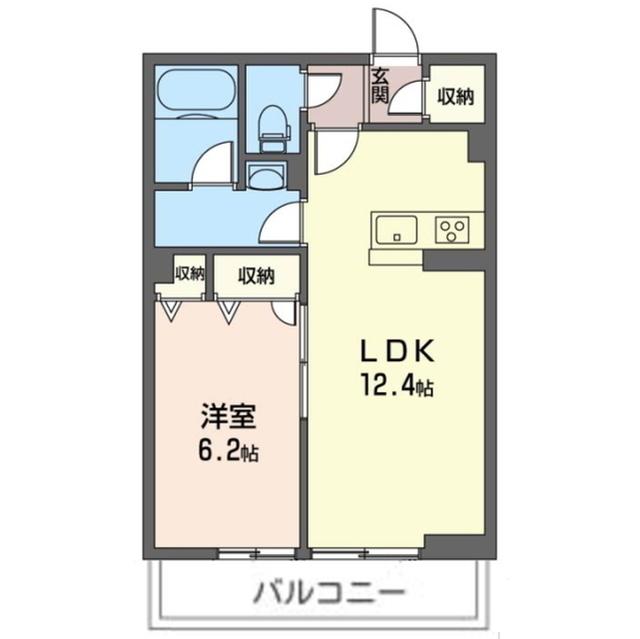 スリジエ戸塚(1LDK/2階)の間取り写真