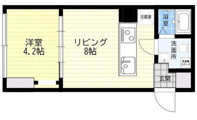 GRAN THEATRE SENKAWA(1LDK/2階)の間取り写真