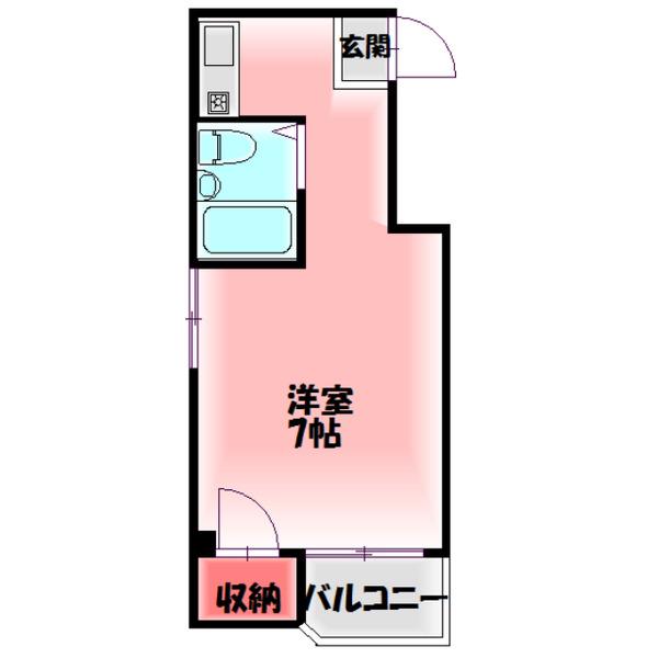 CONRAD新森(ワンルーム/3階)の間取り写真