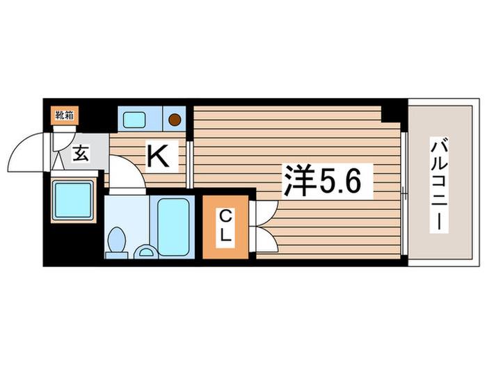 パーク・ノヴァ綱島(ワンルーム/5階)の間取り写真