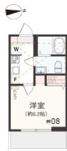 アザーレ・クオン本厚木(1K/3階)の間取り写真