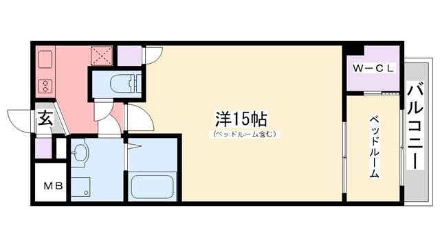 セレニテ甲子園(2K/5階)の間取り写真