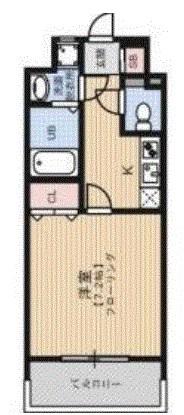 アレクサスラ・クラシコ(1K/3階)の間取り写真