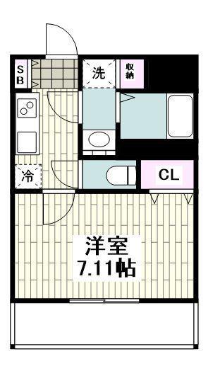 LOCS KASHIOCHOU(1K/3階)の間取り写真
