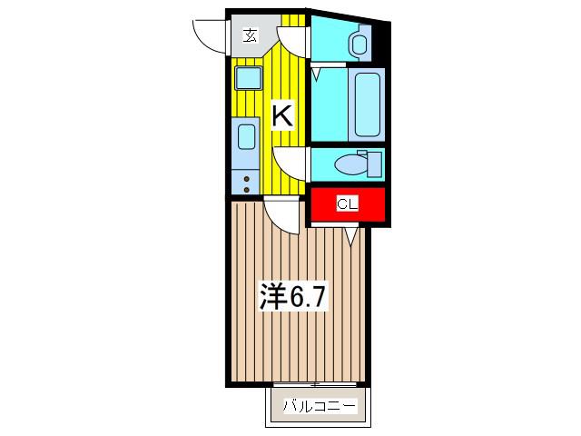 FIKA(1K/3階)の間取り写真