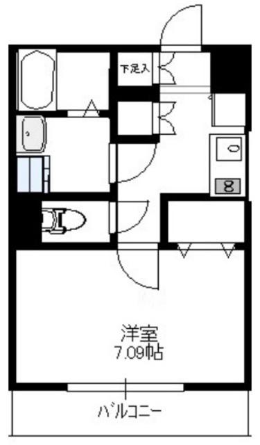 アルティジャーノD′S蕨(1K/3階)の間取り写真