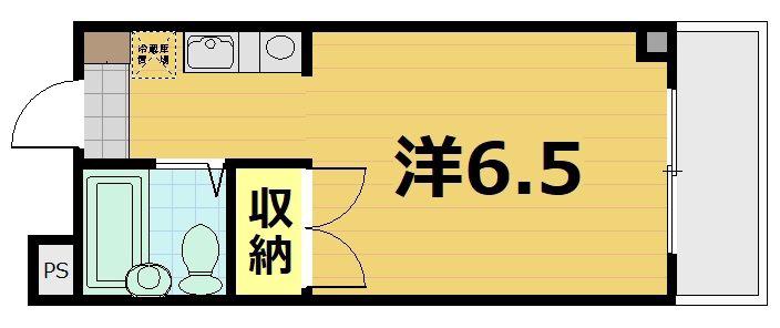 マンショングレース(1K/5階)の間取り写真