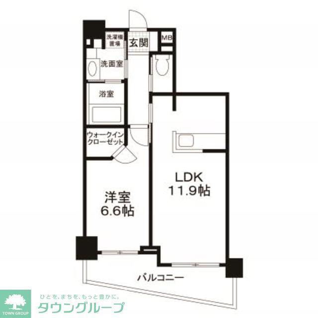 マーシスマルル(1LDK/5階)の間取り写真