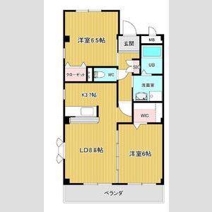 ロジュマンルーチェ(2LDK/3階)の間取り写真