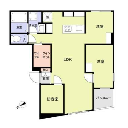 エテルネル曳舟(2SLDK/4階)の間取り写真