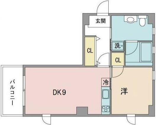 サリチェT-IIIビル(1DK/2階)の間取り写真
