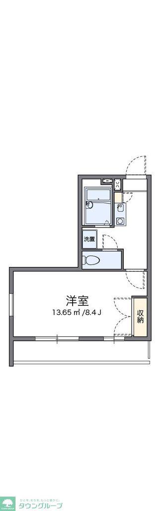 レオパレスTHTANAKA(1K/2階)の間取り写真