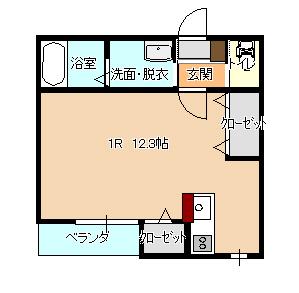 アルチェ駅前(ワンルーム/3階)の間取り写真