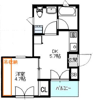 ARTE NISHIKOJIYA(1DK/1階)の間取り写真