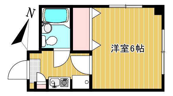 ファミール目白(1K/2階)の間取り写真