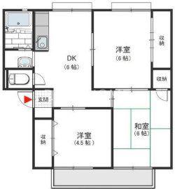 PATIO-N(3DK/1階)の間取り写真