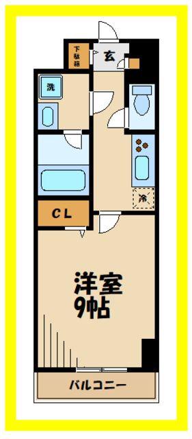 レジデンス・ポーレノクティア(1K/2階)の間取り写真