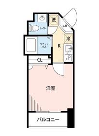 グランアセット早稲田(1K/2階)の間取り写真