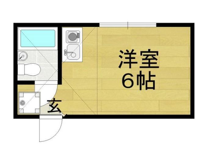 ロッソ上北沢(ワンルーム/2階)の間取り写真