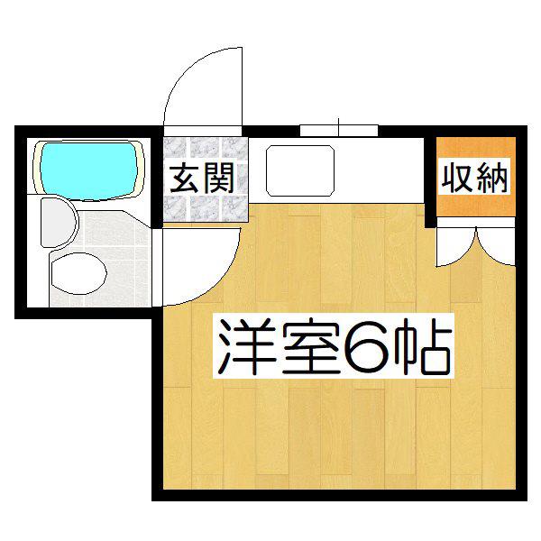 ハイツKOTOBUKI(ワンルーム/2階)の間取り写真