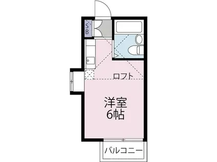 アパートメントマコル(ワンルーム/1階)の間取り写真