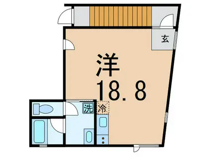 フロントテラス東大井(ワンルーム/2階)の間取り写真