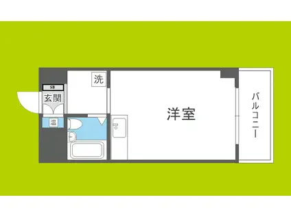 シティハイム新大阪(ワンルーム/5階)の間取り写真