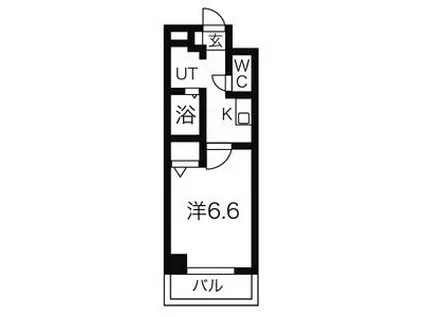 ”和”NAGOMI(1K/1階)の間取り写真