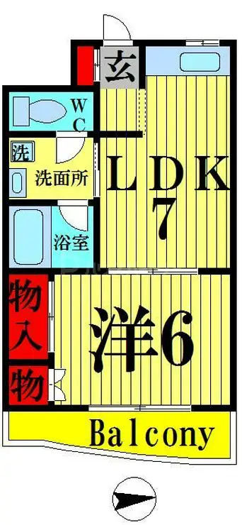 第2エールクレール 5階階 間取り