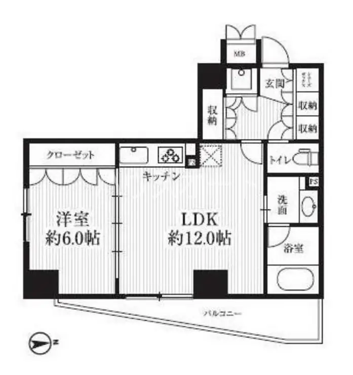 HF千駄木レジデンス 9階階 間取り