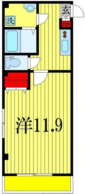 カーサノザキVII 2階階 間取り